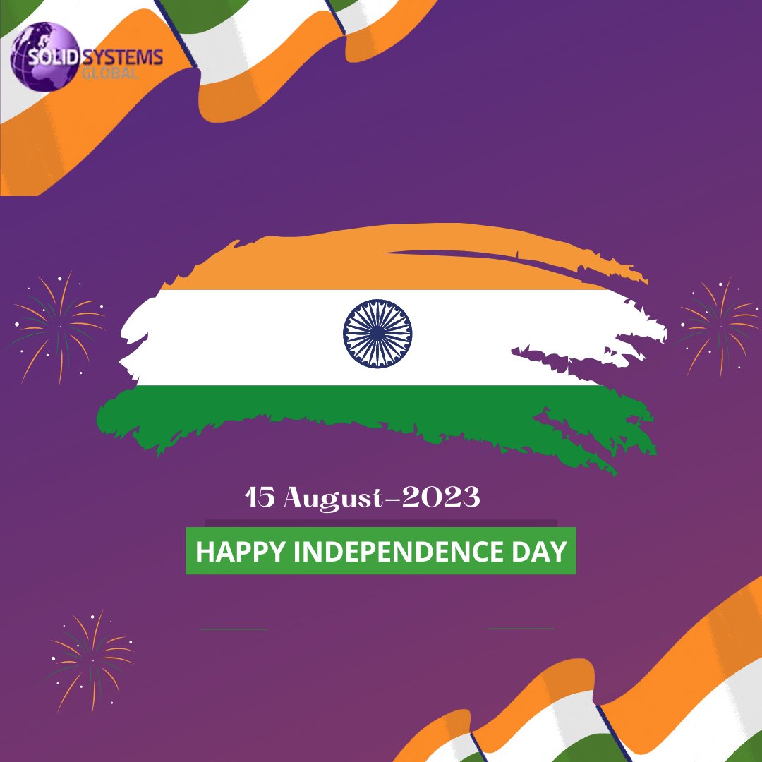 solidglobal's tweet photo. Happy Independence Day to all fellow Indians.
May the spirit of freedom always guide us toward a better tomorrow.
#IndependenceDay2023 #IndependenceDay #IndependenceDayIndia #IndependentIndia #festival #holiday #celebration #CelebrateFreedom #solidsystemsglobal #GlobalGoals https://t.co/BlX3o48YcZ
