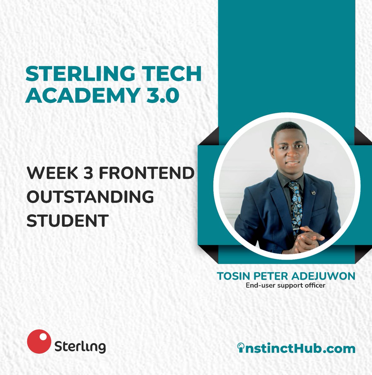 InstinctHub's tweet photo. ππ We're thrilled to honour the remarkable students of our Tech Academy Program. From frontend to backend, you've showcased unparalleled dedication. A huge thanks to @Sterling_Bankng. Let's keep raising the bar!
#TechStars #SterlingBank #InstinctHub https://t.co/DASfArlbnj