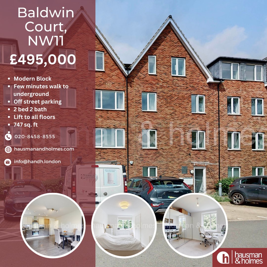 AVAILABLE NOW! Baldwin Court, NW11 - £495,000 

#hausmanandholmes #apartment #flat #flatforsale #forsale #property #london #londonproperty #northlondon #propertydevelopment #realestate #londonrealestate