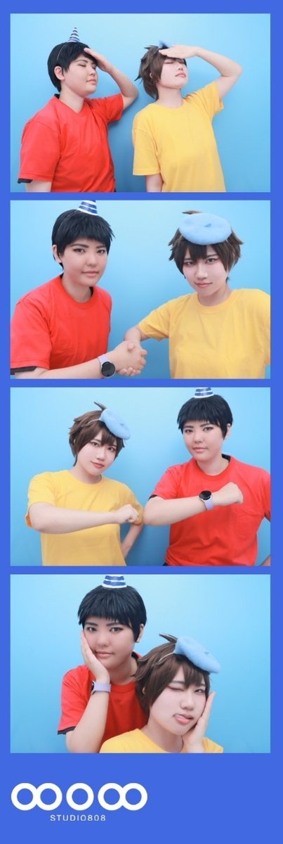 R_LA_'s tweet image. &quot;지상고 패트와 매트&quot;

패트상호 @R_LA_
매트다은 @AR__cos 

#GARBAGETIME #가비지타임