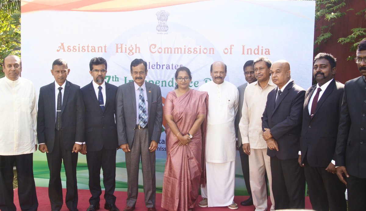 BarathArulsamy's tweet photo. On behalf of the Indian Origin Community in #SriLanka &amp; the #CeylonWorkersCongress, I wish the People of India a Happy Independence Day 🇮🇳

I participated in the 77th #IndependenceDay Celebration Organized by the @AhciKandy under the patronage of Her Excellency @DrAthira_S, 
1 https://t.co/TUXvm3cv4l