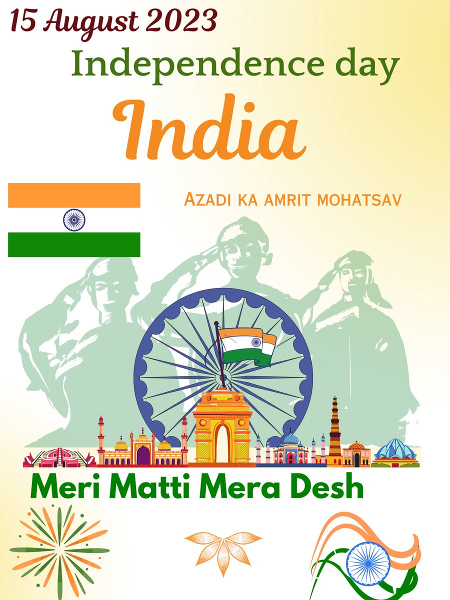 On this special day, let's remember our past, celebrate our present, and dream of a brighter future. ...<a href="/DrBilalbhatIAS/">Dr Bilal M Bhat IAS</a>
<a href="/OfficeOfLGJandK/">Office of LG J&K</a> <a href="/ShrutiAww/">Shruti Awasthi</a> @uwaistwt 
#IndependenceDay2023 #15august2023 #