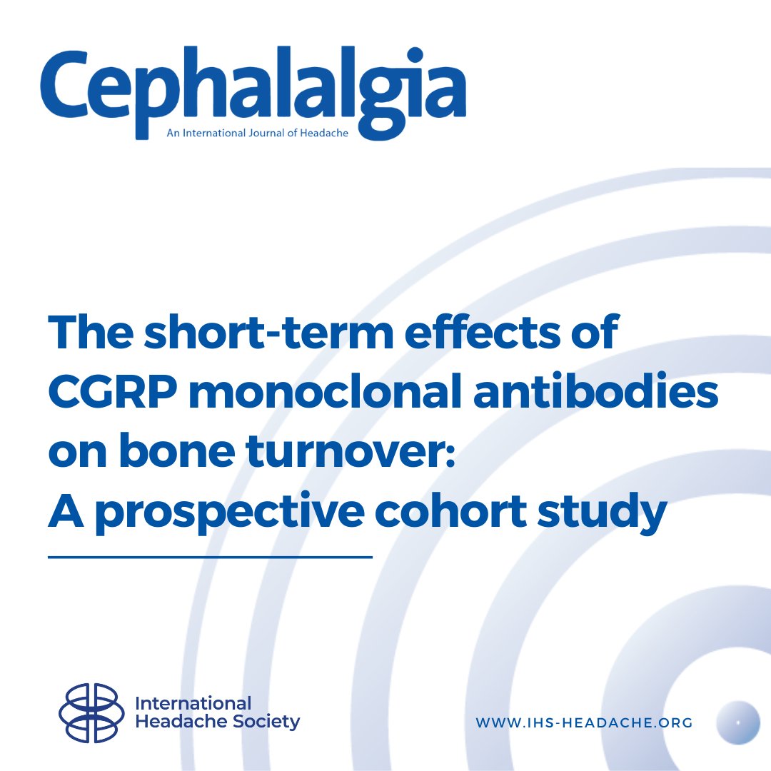 The short term effect of CGRP mAbs on bone turnover is explored in this study by <a href="/dr_jray1/">Jason Ray</a> and colleagues. Short term use of CGRP mAbs are associated with increased markers of bone formation and no change in resorption @MonCCS @alfredhealth