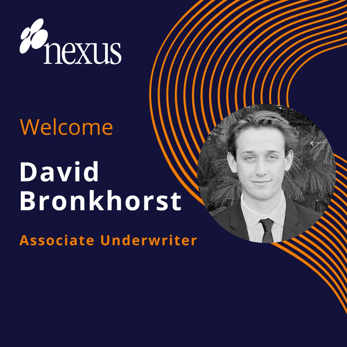 We are glad to announce the appointment of David Bronkhorst as Associate Underwriter to the US Financial Lines team. He will be based in our Chicago office, reporting to Sarah Veesaert.

Welcome David!