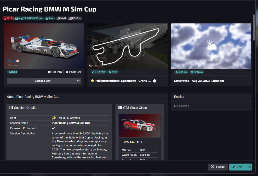 tamtuamu_at25's tweet image. #iracing #simcup #PicarRacing 
今夜から本番まで毎日練習部屋建てます。主要なGT3入れたのでSIMCUP参加しない方も遊びに来てください。

毎日 21:30～24:30（3時間）