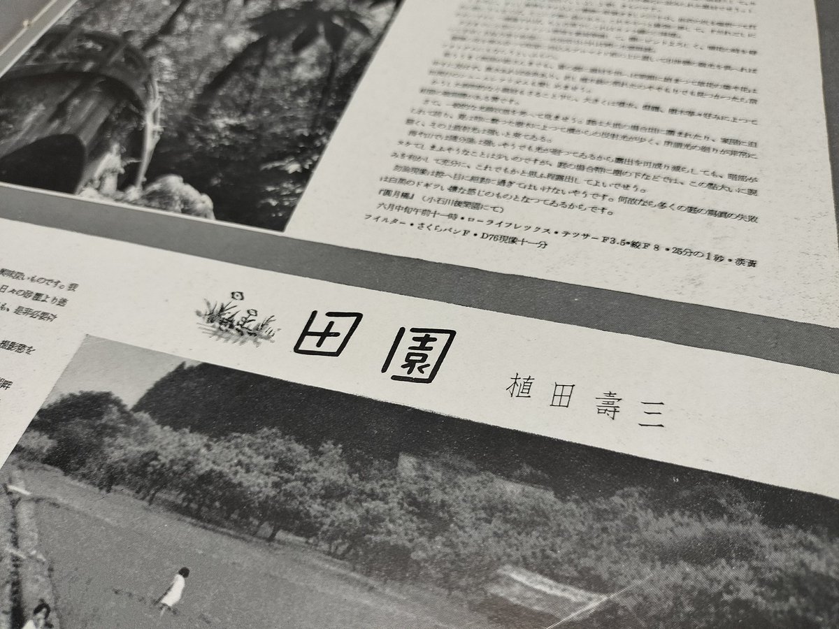 こないだ納涼古本まつりで購入した1939年のアサヒカメラ。文字も写真も良い…
まだ使ってないモノクロフィルムがあるので撮りに出かけようかな📷 