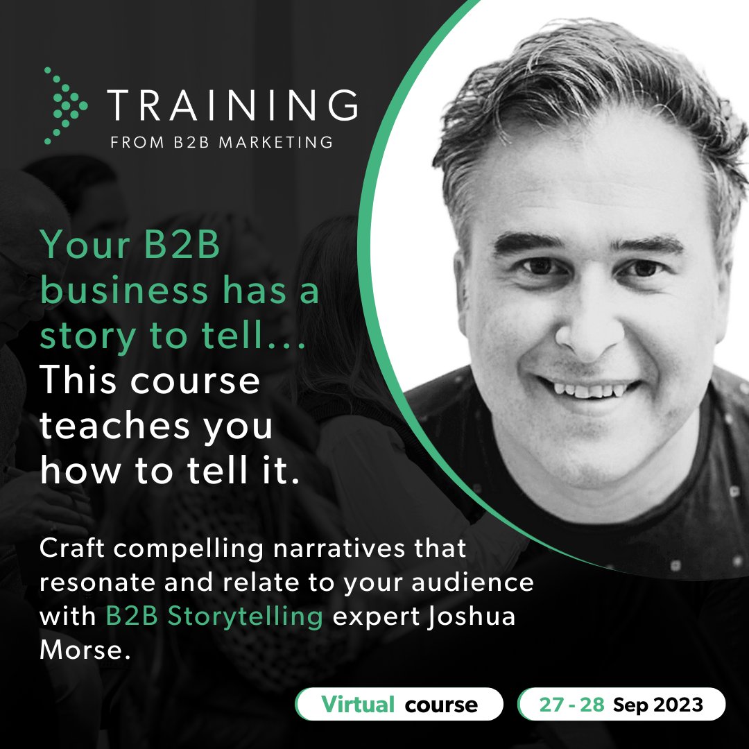 Craft compelling narratives that resonate and relate to your audience to drive business results. Learn how to tap into emotions, build trust, and create a memorable brand image through B2B storytelling techniques. okt.to/VaOk7z #Training #Storytelling #B2B