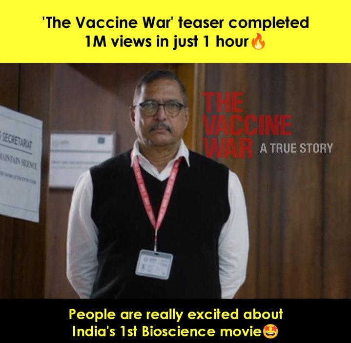 Eagerly waiting for September after watching this unique nd amazing teaser....!!
#TheVaccineWarTeaser