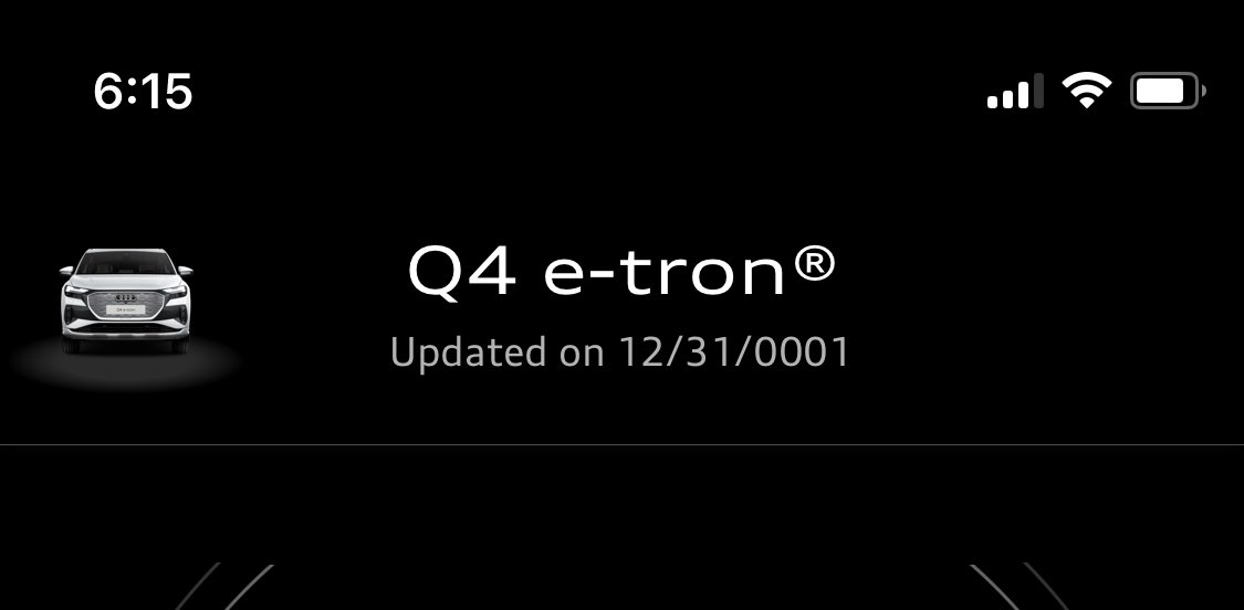 Updated #myaudi app and I get this? (Notice the date!) <a href="/AudiOfficial/">Audi</a>