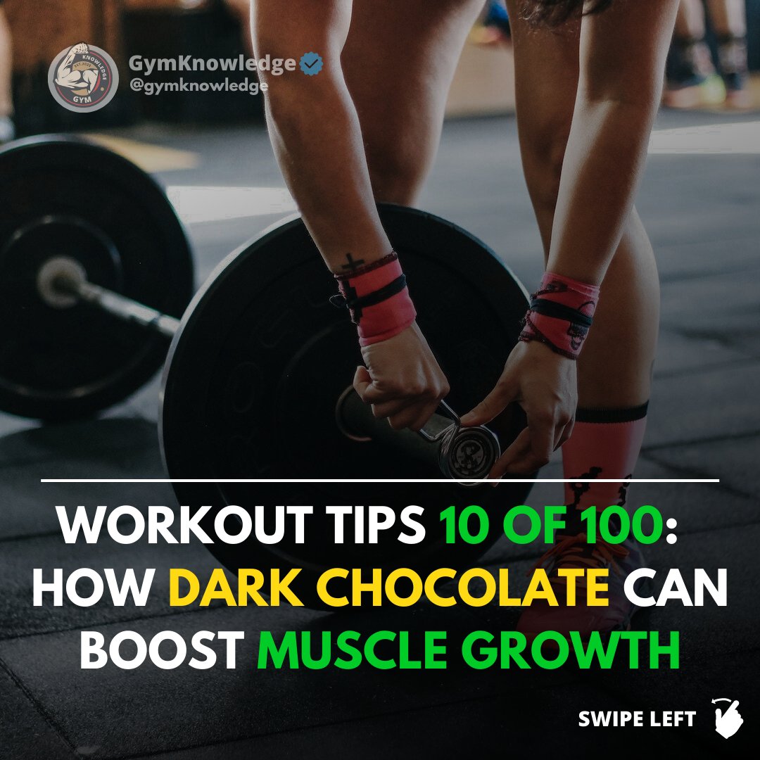 GymKnowledgeOne's tweet image. 🍫🏋️‍♂️ Enhance Your Muscle Recovery with Dark Chocolate! 🍫

Did you know that a little indulgence in dark chocolate can actually benefit your post-workout recovery? 

#MuscleRecovery #DarkChocolateBenefits #FitnessScience #PostWorkoutFuel #HealthyIndulgence #ScienceBehindExercise