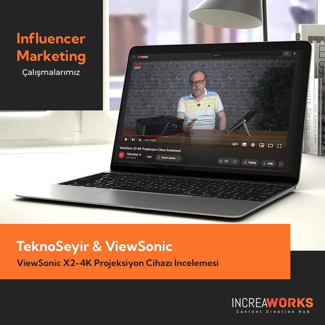IncreaWorks (@increaworks) on Twitter photo TeknoSeyir & ViewSonic ile beraber yaptığımız iş birlikteliğinde ViewSonic X2-4K Projeksiyon Cihazı İncelemesini gerçekleştirdik.
<a href="/teknoseyir/">TeknoSeyir</a> @viewsonictr
#increaworks #influencermarketing #dijitalpazarlama TeknoSeyir & ViewSonic ile beraber yaptığımız iş birlikteliğinde ViewSonic X2-4K Projeksiyon Cihazı İncelemesini gerçekleştirdik.
<a href="/teknoseyir/">TeknoSeyir</a> @viewsonictr
#increaworks #influencermarketing #dijitalpazarlama