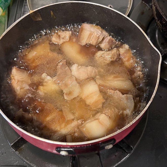 豚の角煮初めて作りました。
褒めて❤️ 