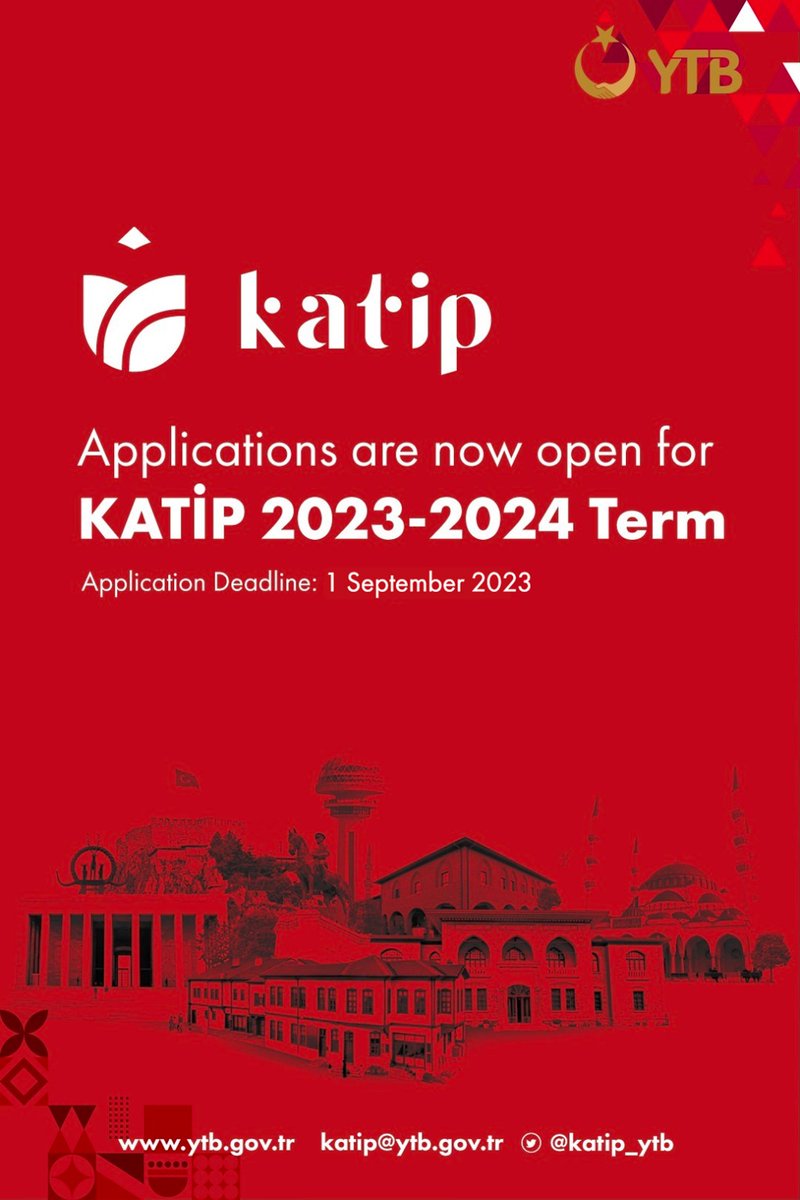 yurtdisiturkler's tweet photo. Kamu Görevlisi ve Akademisyenlere Yönelik Türkçe İletişim Programı #KATİP 2023-2024 Dönemi Başvurularına yoğun ilgi nedeniyle daha önce duyurulan son başvuru tarihi 1 Eylül 23.59'a kadar uzatıldı.

📷 Ayrıntılar: https://t.co/ln5FjIP8ka https://t.co/H1eEQQY3Mr