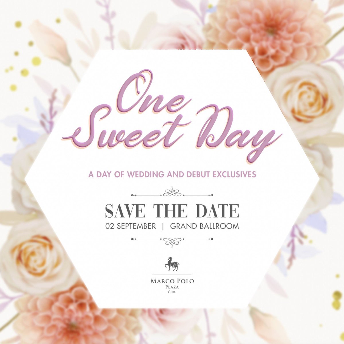 5StarInCebu's tweet photo. A Day of Wedding and Debut Exclusives 
September 2, 2023 | Saturday | 9:00 AM - 7:00 PM 

Come and book your wedding or debut with us

Inquire Now! banquet.sales@marcopolohotels.com

#OneSweetDay #weddingvenue #debutante #marcopolocebu https://t.co/8jKoFZ3goY