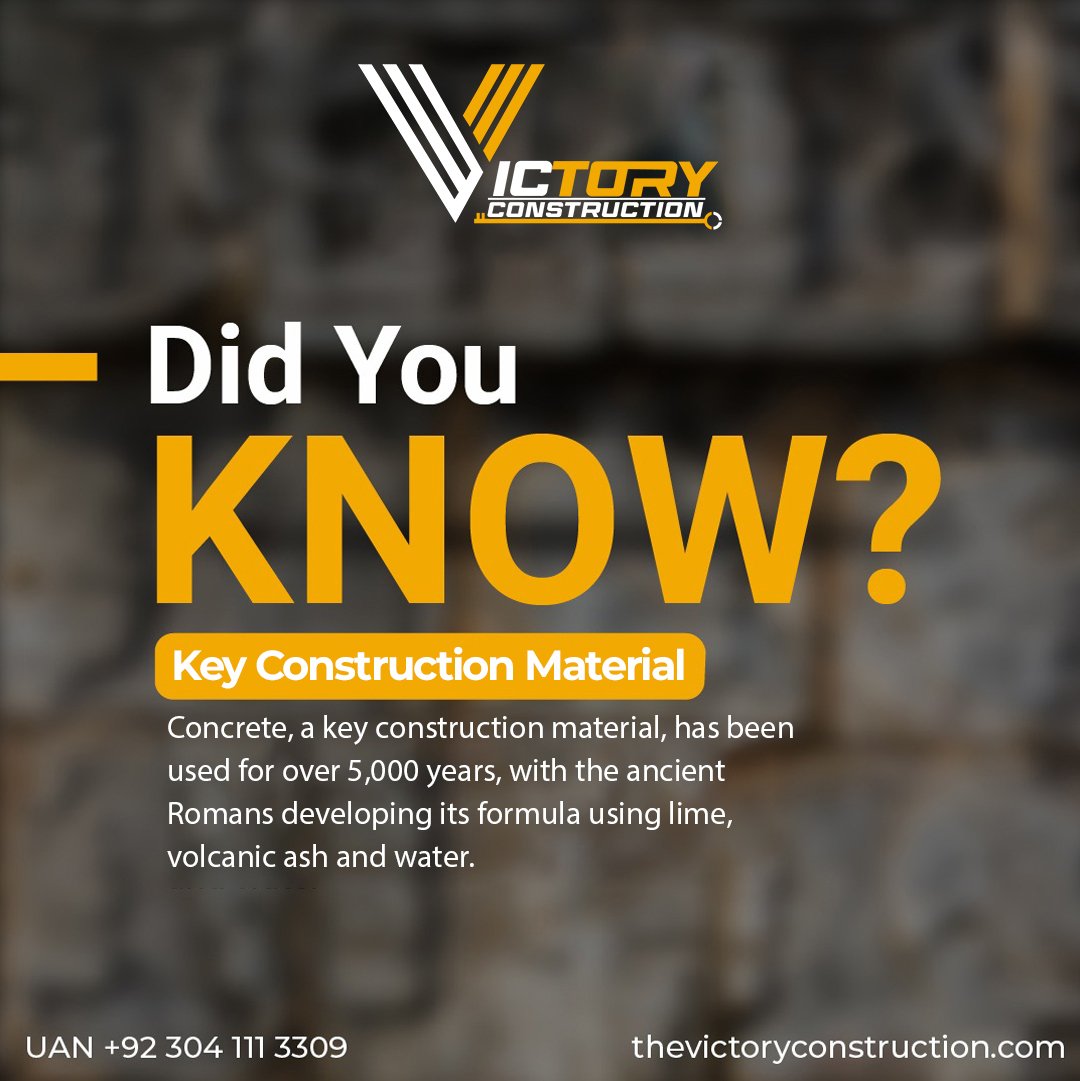 TheVictoryCo's tweet photo. 𝘿𝙞𝙙 𝙮𝙤𝙪 𝙠𝙣𝙤𝙬? Concrete, the backbone of construction, has an incredible history dating back over 5,000 years! 💪🏛️
𝙇𝙚𝙩'𝙨 𝙗𝙪𝙞𝙡𝙙 𝙖 𝙨𝙩𝙧𝙤𝙣𝙜𝙚𝙧 𝙛𝙪𝙩𝙪𝙧𝙚 𝙩𝙤𝙜𝙚𝙩𝙝𝙚𝙧! 🌇🏙️
📲 +92-304-111-3309
🌐 https://t.co/EJYQbl68hV
#victoryconstruction https://t.co/JNo6SMUeNU