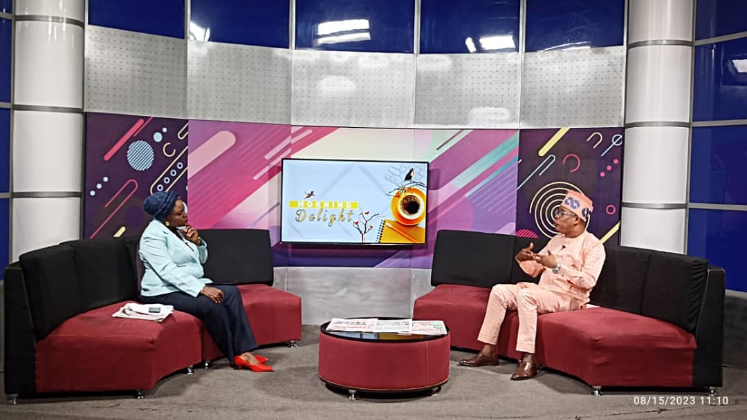 lagostelevision's tweet photo. Hon. David Oladeinde on #tuesdayedition of #TalkTime Discussing President Tinubu's National Recovery Strategy with @abimbola
.
#tuesdaymorning #Tuesdayedition  #Morningdelight #recoverystrategy #Lagostelevision #talktime https://t.co/ZKWsWpI25e