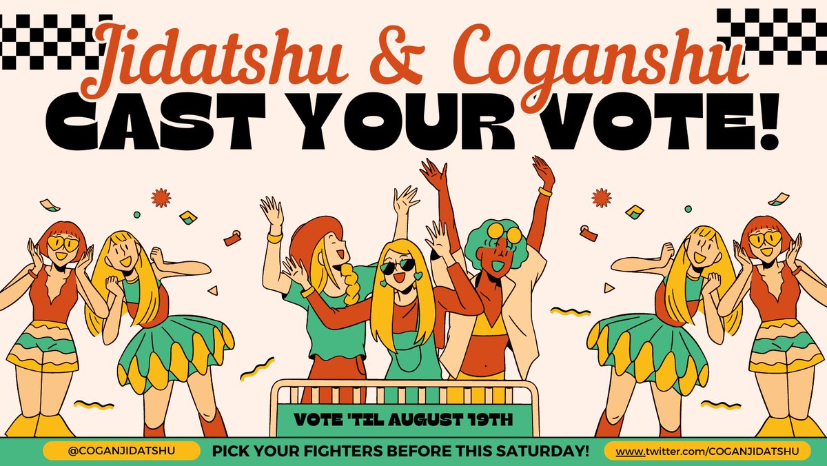 Vote 𝗡𝗢𝗪 'til 🗓𝐒𝐚𝐭𝐮𝐫𝐝𝐚𝐲, 𝟏𝟗 𝐀𝐮𝐠 🕓𝟒𝐏𝐌