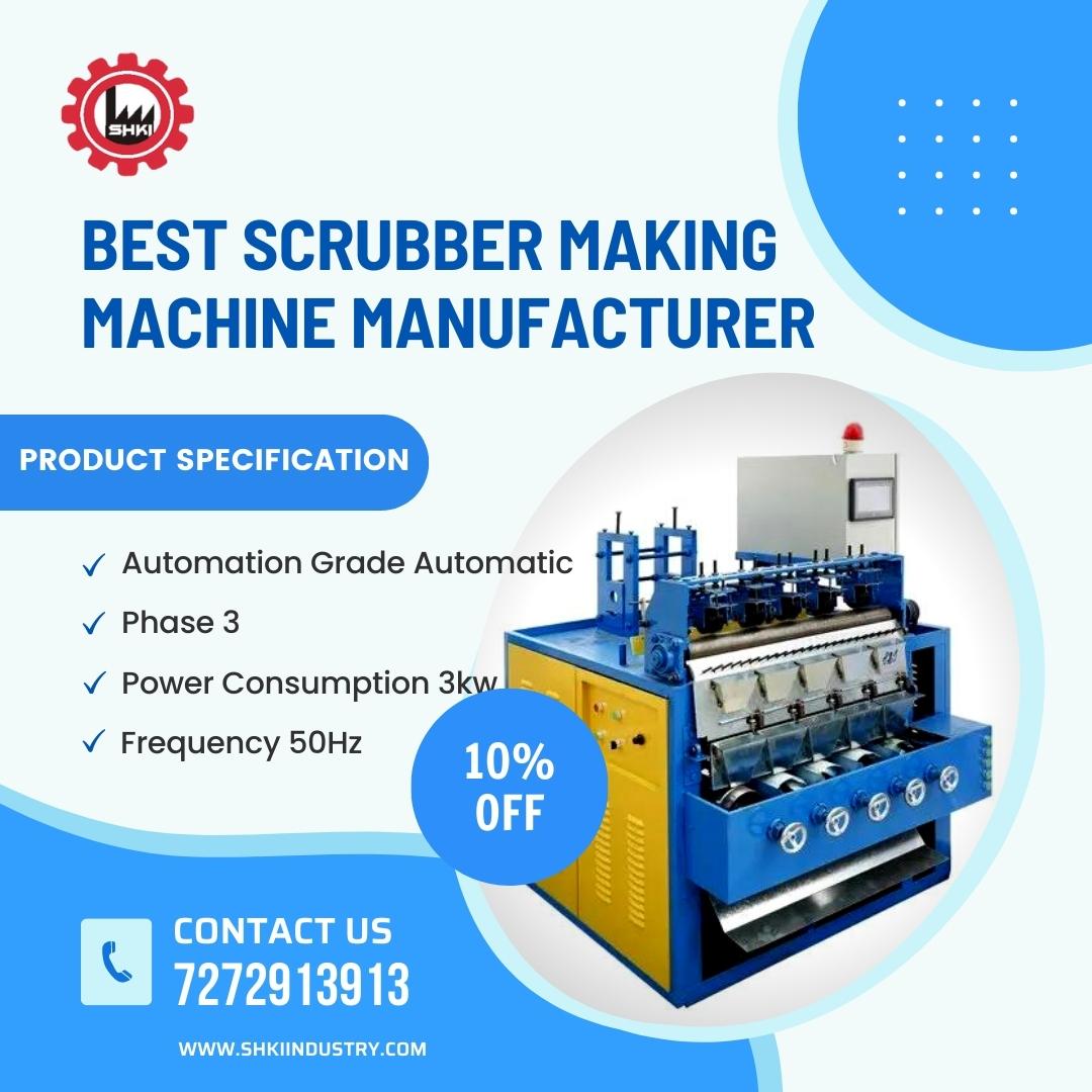 SHKImachinery's tweet image. Are you tired of scouring the market for a reliable and high-quality scrubber making machine? Look no further, because we have uncovered the ultimate solution tailored just for you! 

shkiindustry.com/best-scrubber-…

#scrubbermakingmachine #scrubbermachine #viralpost #businesssolutions