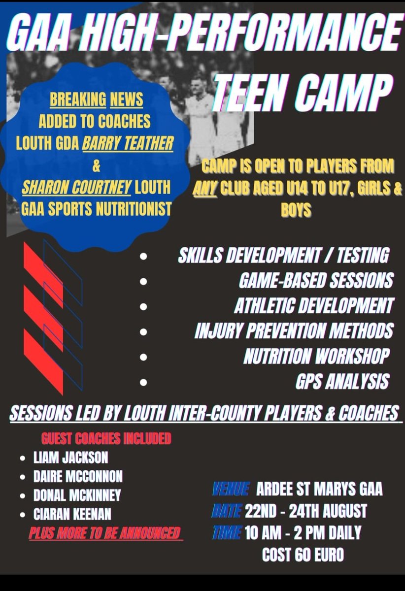 <a href="/louthgaa/">Louth GAA</a> New coaches added with more to follow <a href="/louthgaa/">Louth GAA</a> <a href="/LouthProud/">LouthandProud.com</a> <a href="/Ardeestmarysgfc/">Ardee St Marys GAA</a> <a href="/Hunterstowngfc/">Hunterstown Rovers GFC</a> <a href="/GlydeRangersGaa/">Glyde Rangers GFC</a> <a href="/GFC_Syddan/">Syddan GFC</a>