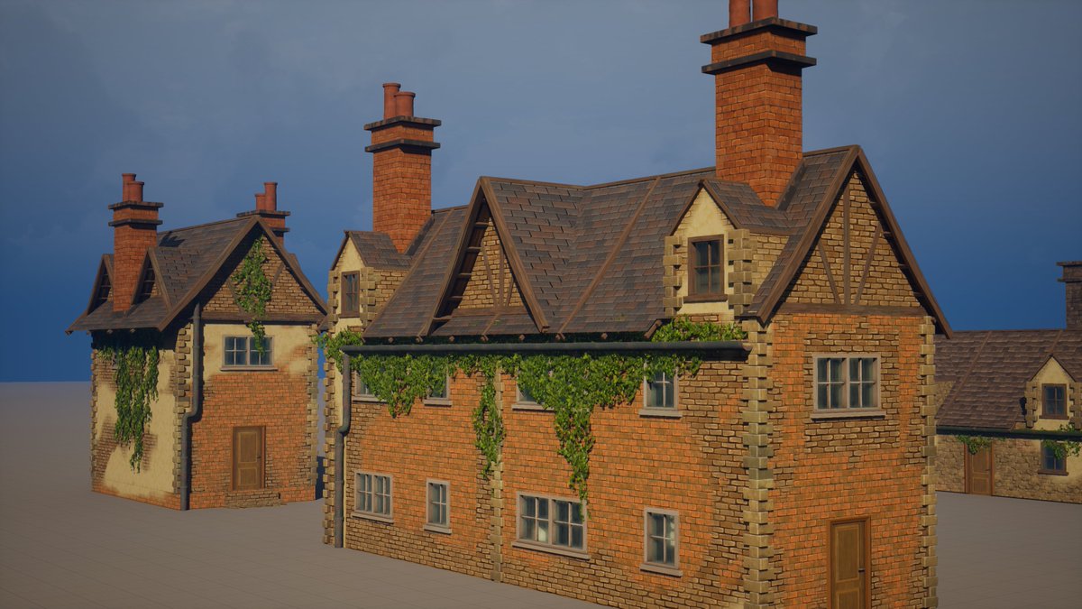 It all begins with a quality dwelling. In our instance, a fine British abode! We're diligently crafting genuinely realistic English houses for our game setting. 🏡🎮#UE4 #IndieGameCommunity #Devlog #indiegame