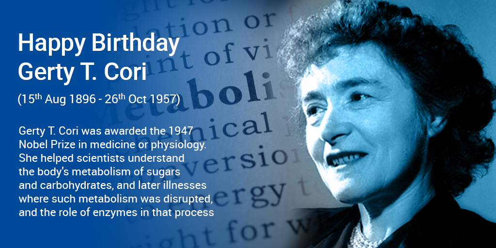 🎉 Celebrating a Remarkable Mind 🎉

On this day in 1896, the brilliant mind of Gerty Cori was born🧠. Her groundbreaking work revolutionised our understanding of cellular energy storage and release.

Thank you Gerty Cori🌟

#GertyCori #BiologyInnovation #womeninscience