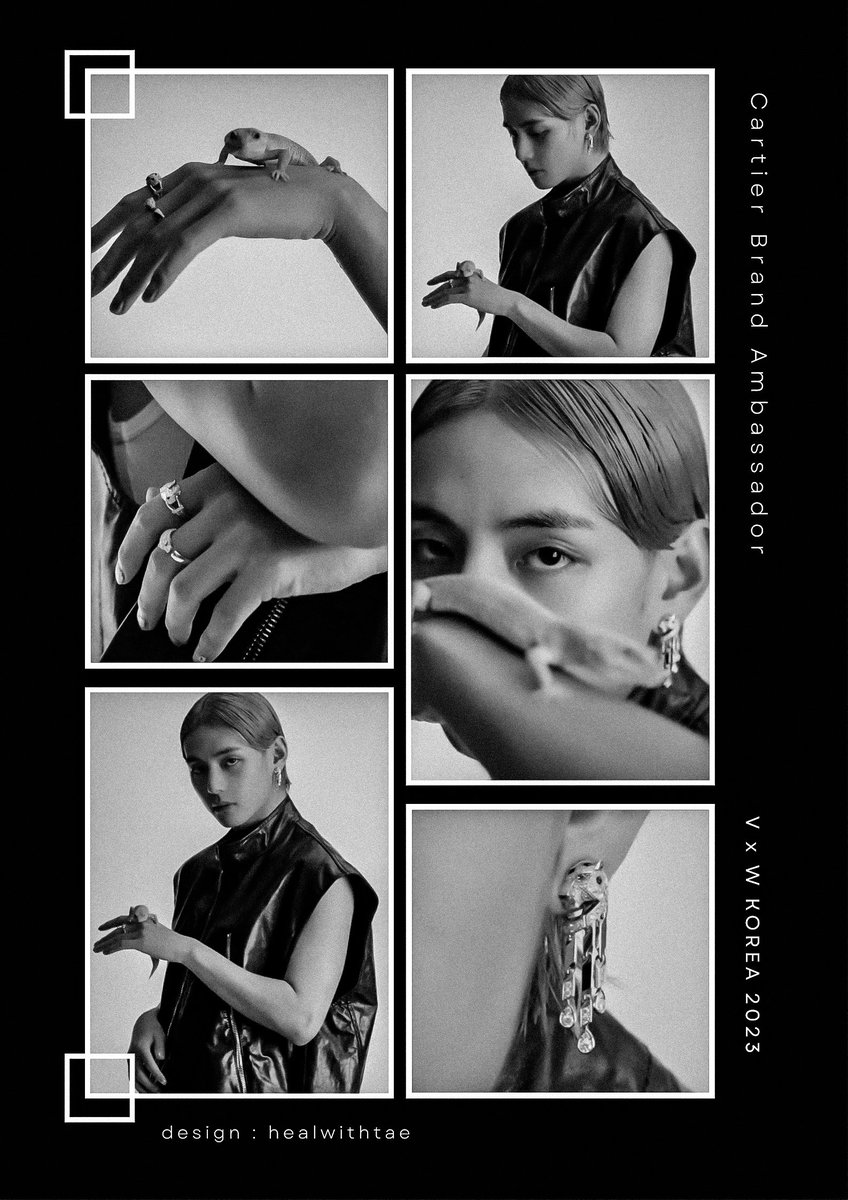 healwithtae's tweet photo. 📷 V x CARTIER x W KOREA ★ https://t.co/kAUqgBfBOX