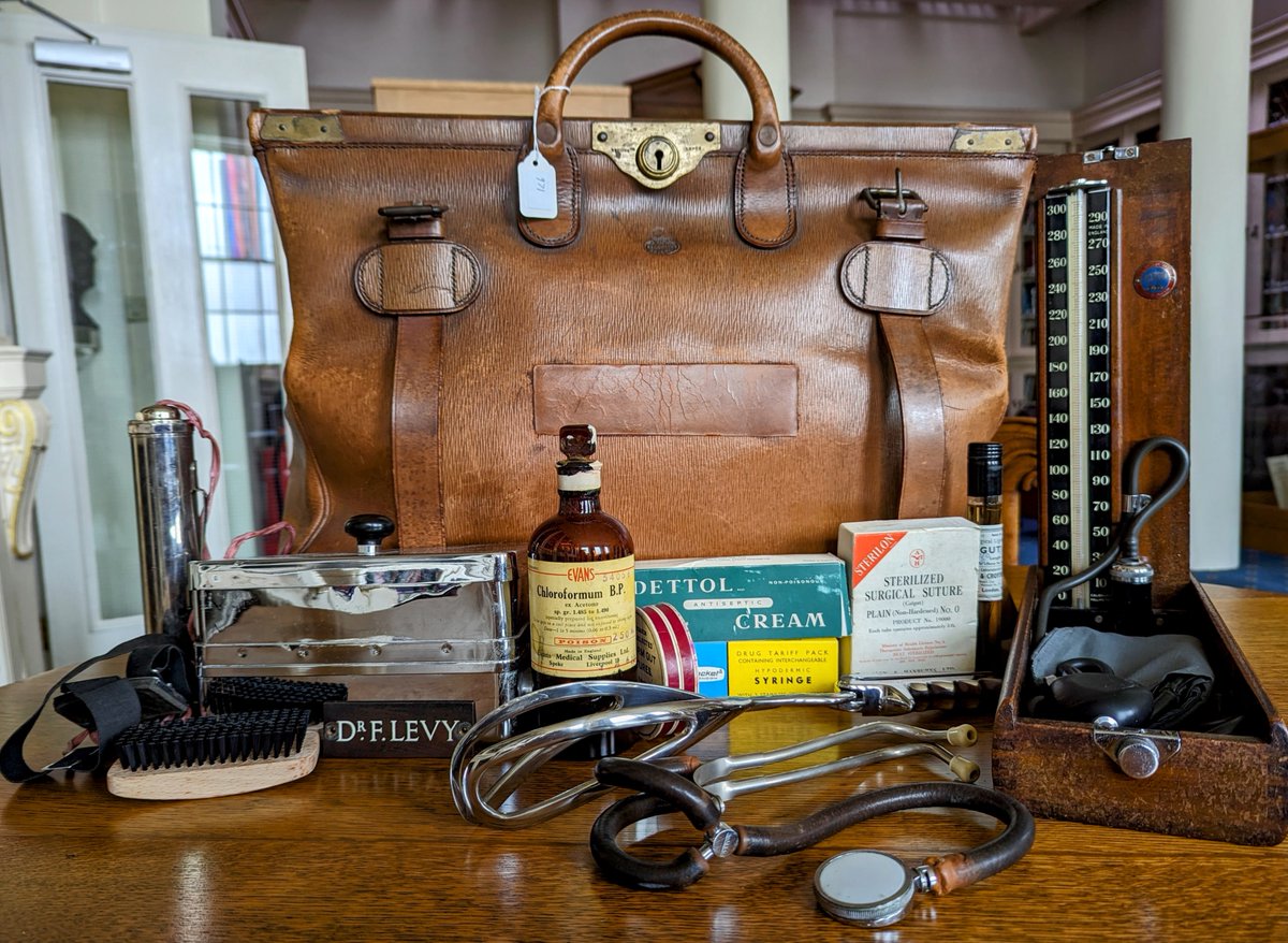 Our latest acquisition is a doctor's bag belonging to Liverpool GP Dr Maurice Frederick Levy (1925-2017). Dr Levy established his practice on Edge Lane in 1956, and for the next 30 years was a dedicated and popular GP. We're grateful to his son Dr Max Levy for the kind donation.