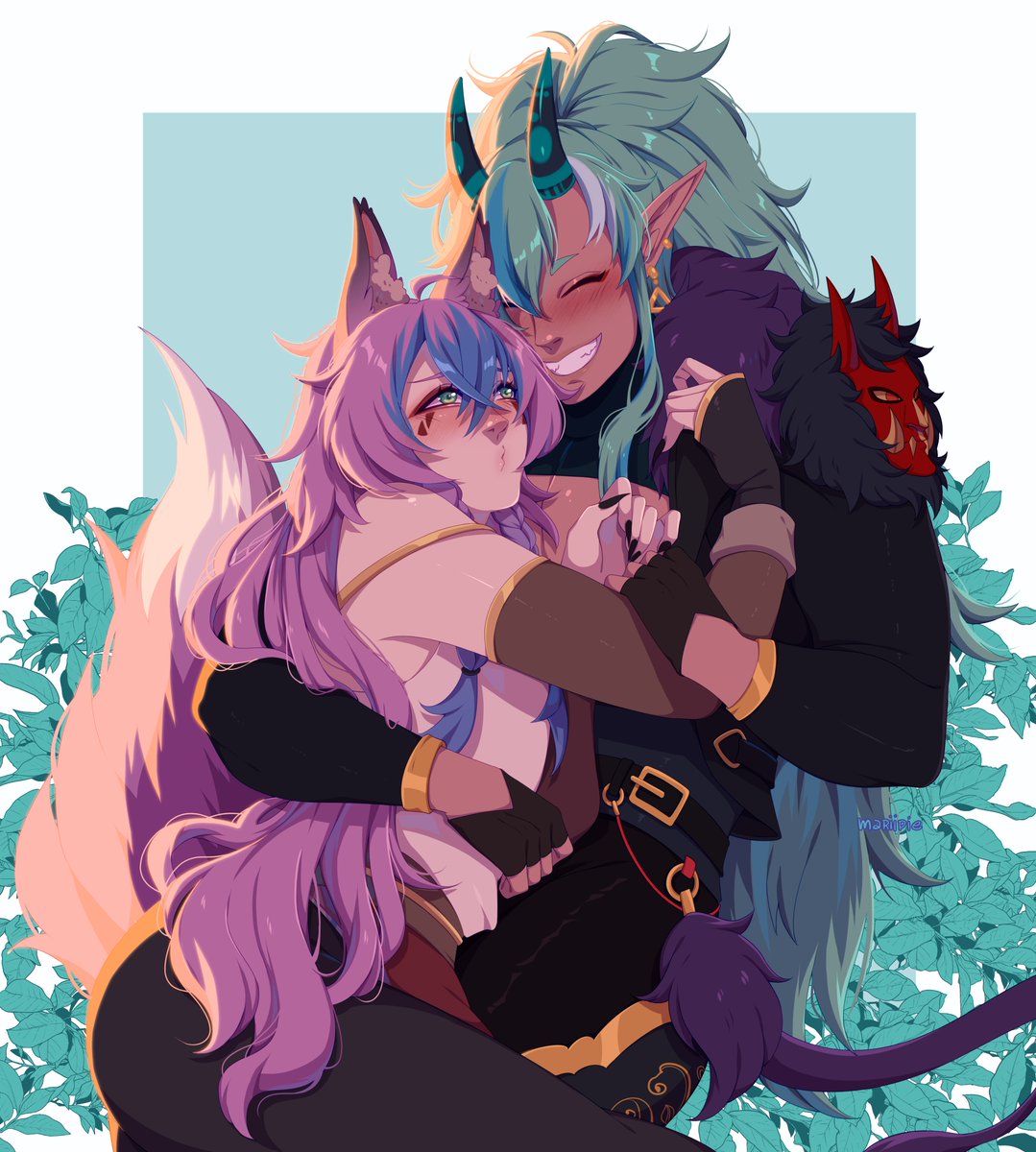craftyoni's tweet photo. somethin somethin gays 👀
I'm bad at titles, as always.

I haven't had the opportunity to post this gorgeous work but I suppose there's not gonna be a better time to do so, so dropping now

The colors, the pose, everything is so pretty🖤
#DrawAstra #Onifams #Vtuber https://t.co/ZCIqBXindf