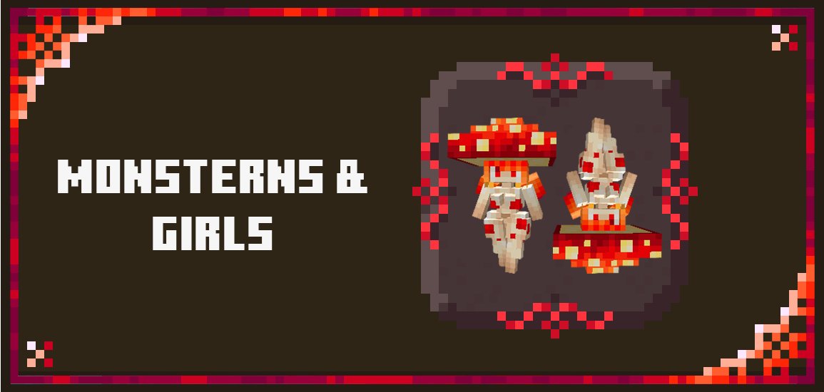 MSymbios's tweet photo. Exciting news! I've ported b_art_ek's amazing Monsters &amp; Girls mod to Fabric. 🧵1/4

This fantasy mod adds 21 monster girl mobs like Spook, wisp, mushroom girls &amp; more!

Get the mod here: ✨https://t.co/qTxlfPnbr6

Let me know what you think! Share your monster girl adventures. https://t.co/74PmFuWkIl