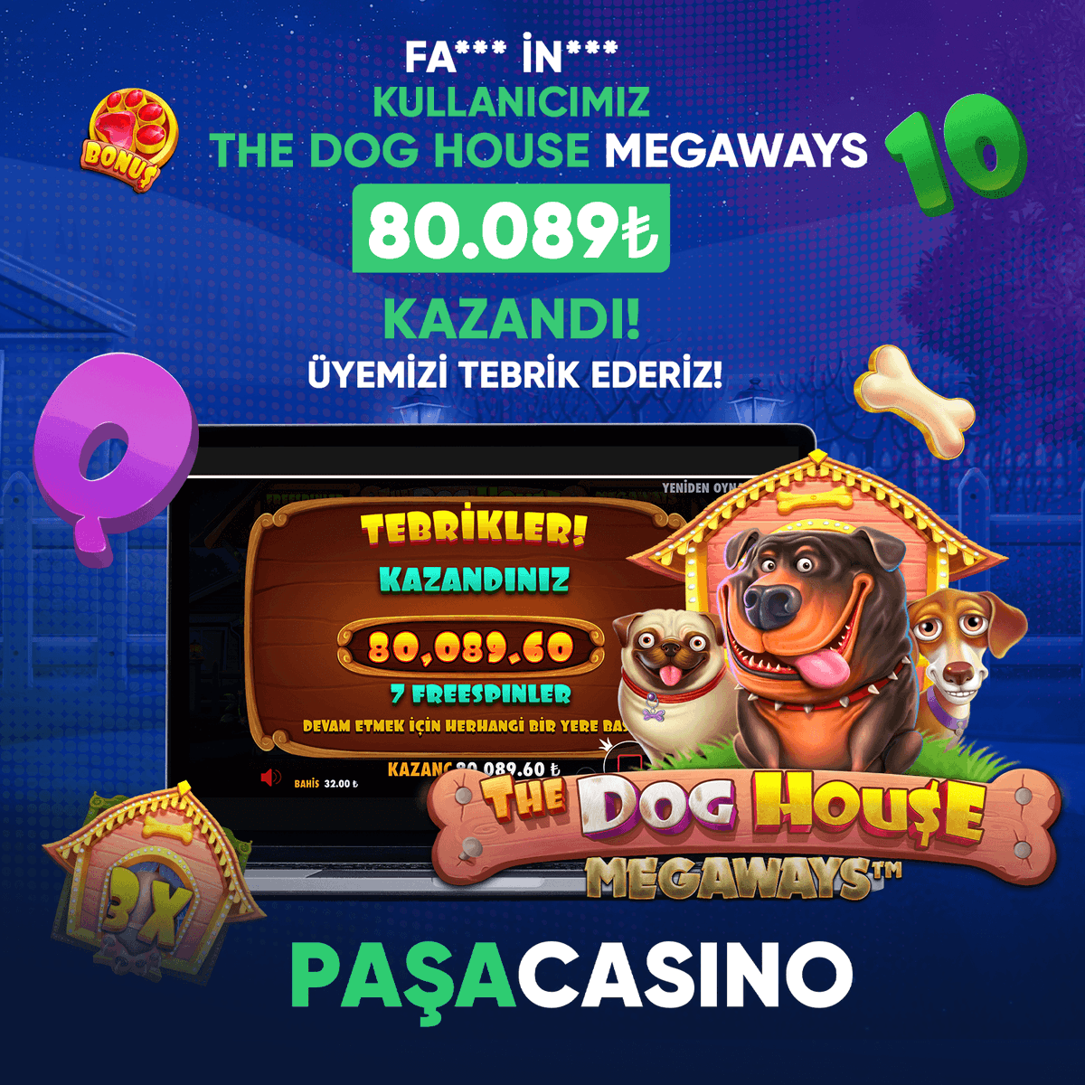 📍💰Paşacasino SLOT Oyunları Her Zamanki Gibi Kazandırmaya Devam Ediyor

🐶🎰The Dog House Oyununda

🤝🏦TAM 8⃣0️⃣.0⃣8️⃣9️⃣₺ Kazanan Fa**İn** Üyemizi Tebrik Ederiz

🫰Güvenilir Kazanç İçin Tıklayın 🖱 bit.ly/PasacasinoGiris