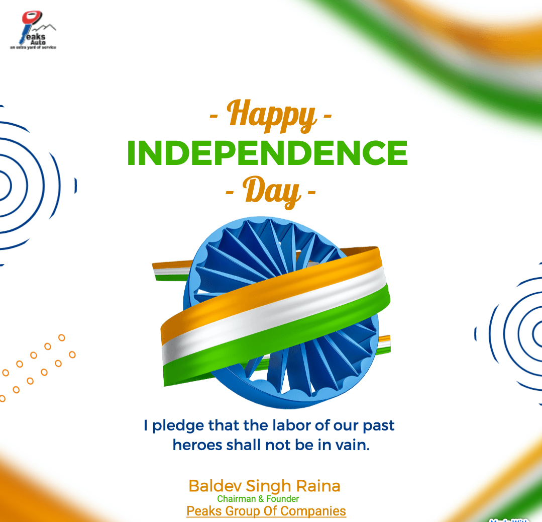 BaldevRaina's tweet photo. Happy independence day to my fellow countrymen.....🙏🙏🙏🙏🙏 https://t.co/0HYvLU0VB1