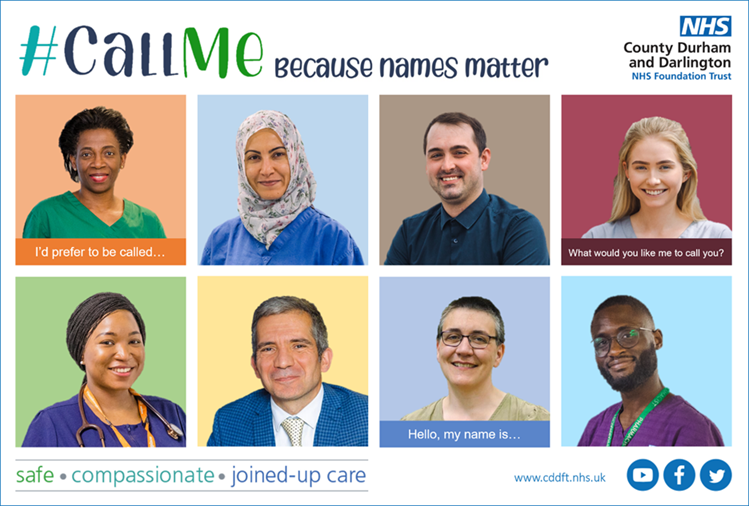 What is your preferred name❔ We're supporting the #CallMe Because Names Matter initiative because every patient deserves to be addressed in the way they prefer, every time and everywhere. 💙 So tell our colleagues what your preferred name is next time you're with us.