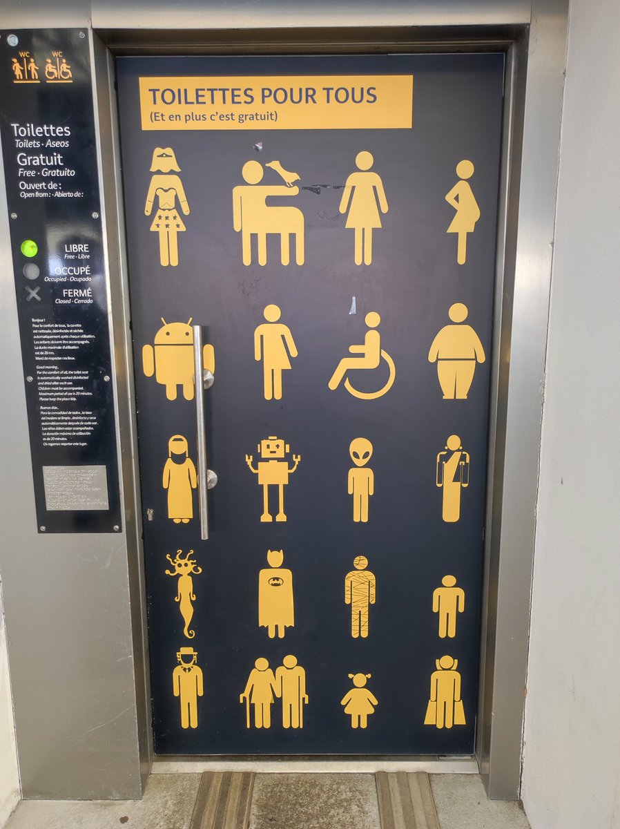 festinagirl's tweet image. Toilets for everyone on Angouleme station