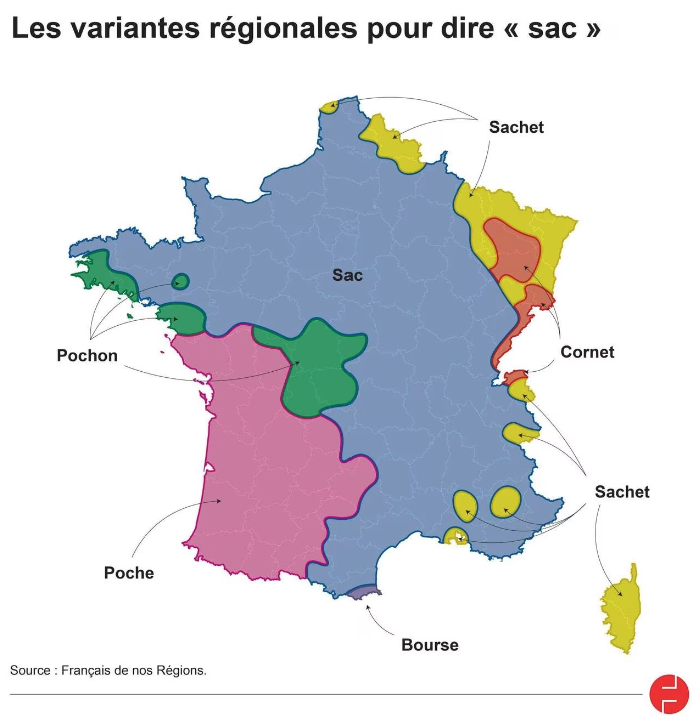 Pochon, poche, cornet… Comment appelle-t-on un « sac » dans votre région ? Répone ici ouest-france.fr/leditiondusoir…