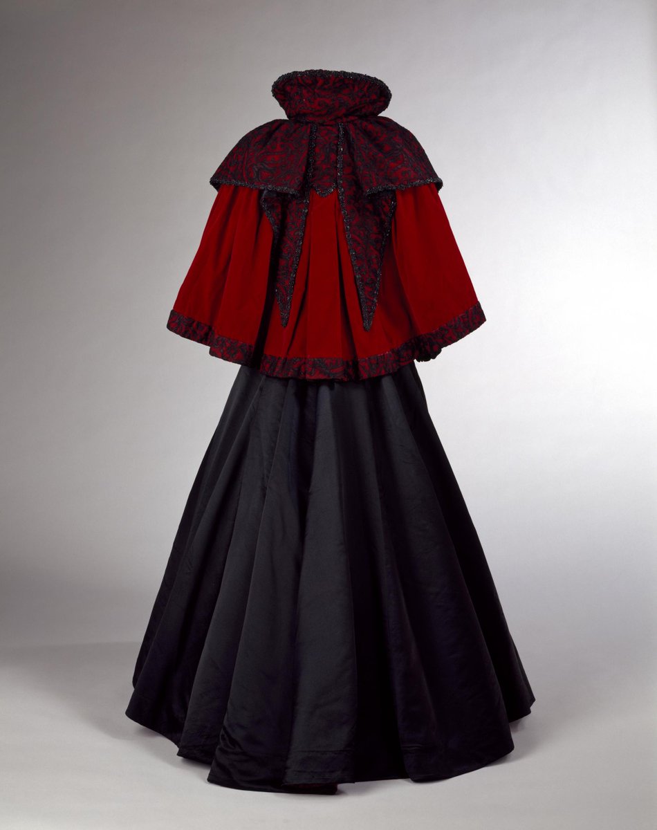 wikivictorian's tweet photo. Cape by Mrs. Ball, 1893-95. Victoria and Albert Museum. https://t.co/kJE9VcIGVz