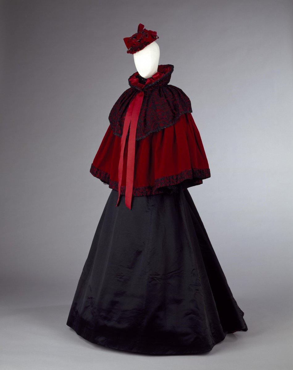 wikivictorian's tweet photo. Cape by Mrs. Ball, 1893-95. Victoria and Albert Museum. https://t.co/kJE9VcIGVz