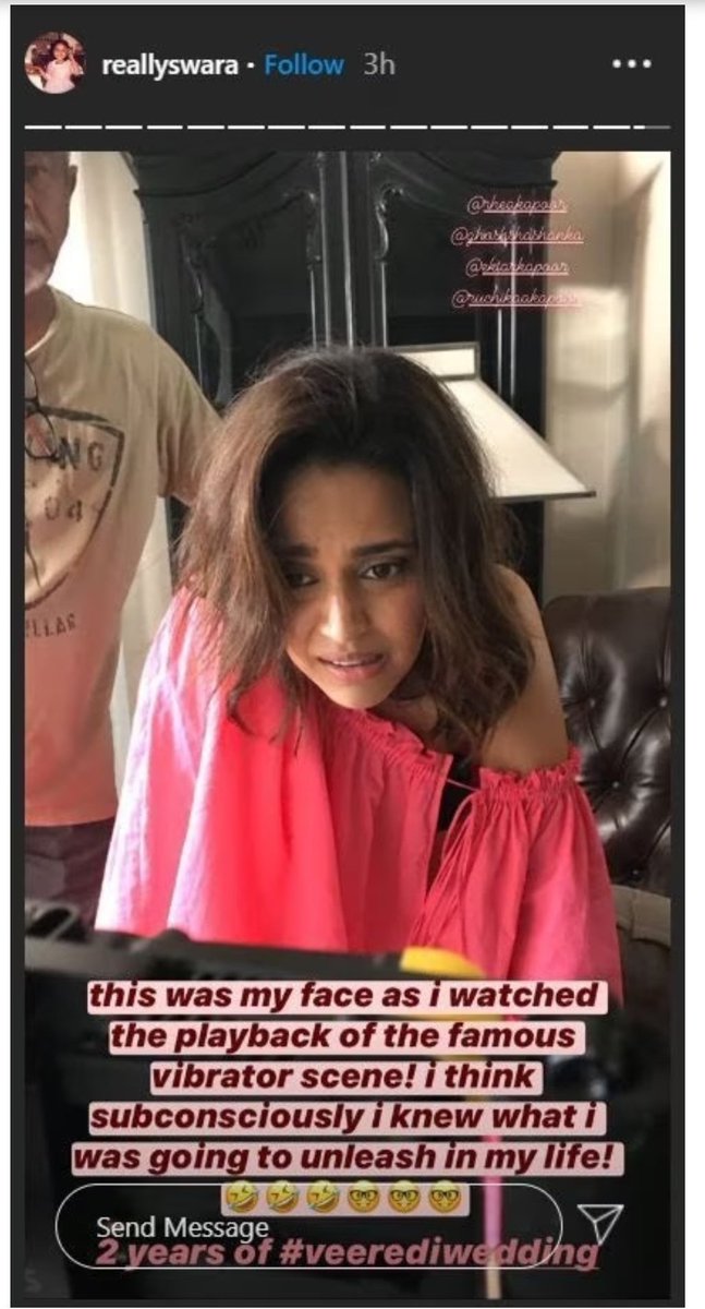XnitXpose's tweet photo. In Rhea Kapoor's last poorly-rated film: Swara Bhaskar ruined her life &amp; career with 1 scene.
Will SIDE-ACTRESS #ShehnaazGill do same #ThankyouForComing ?
Rhea ki pichli behuda film mein "Chappu" chala ke Swara Bhaskar ne apna career barbad kia.
Kya Shehnaaz bhi chappu chalayegi? https://t.co/qt3qPFyZ6J