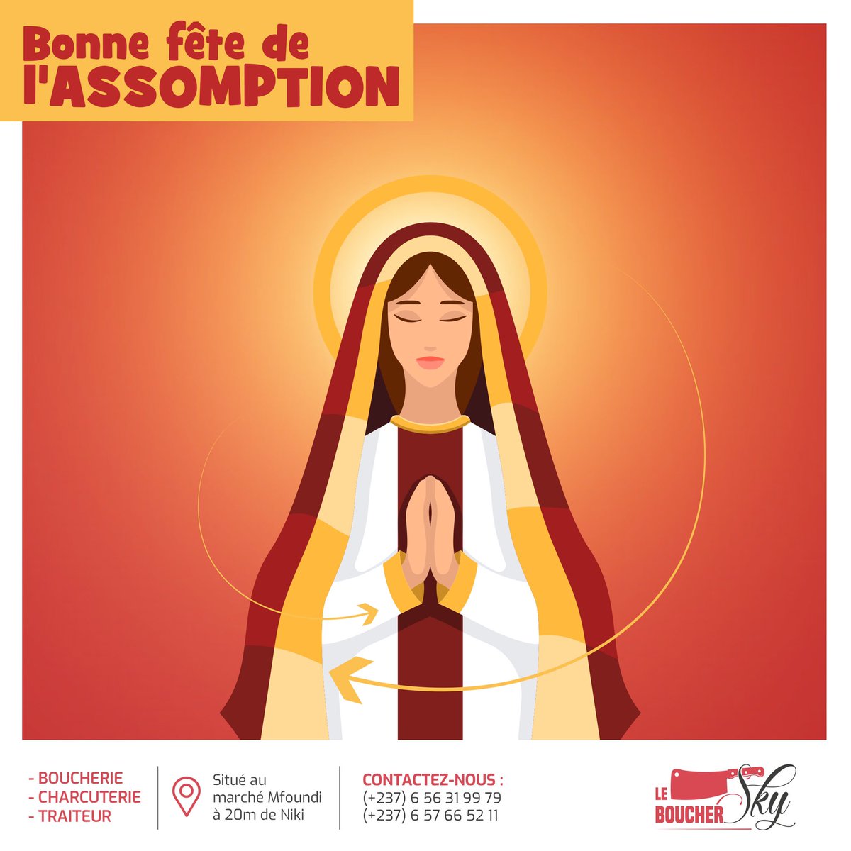 [✨ASSOMPTION DE LA VIERGE MARIE 🙏🏾🙏🏾 🌟]

Joyeuse fête de l'assomption à toute la communauté chrétienne 💫🙏🏾

 #Assomption #Marie #eglisecatholique #LeBoucherSky