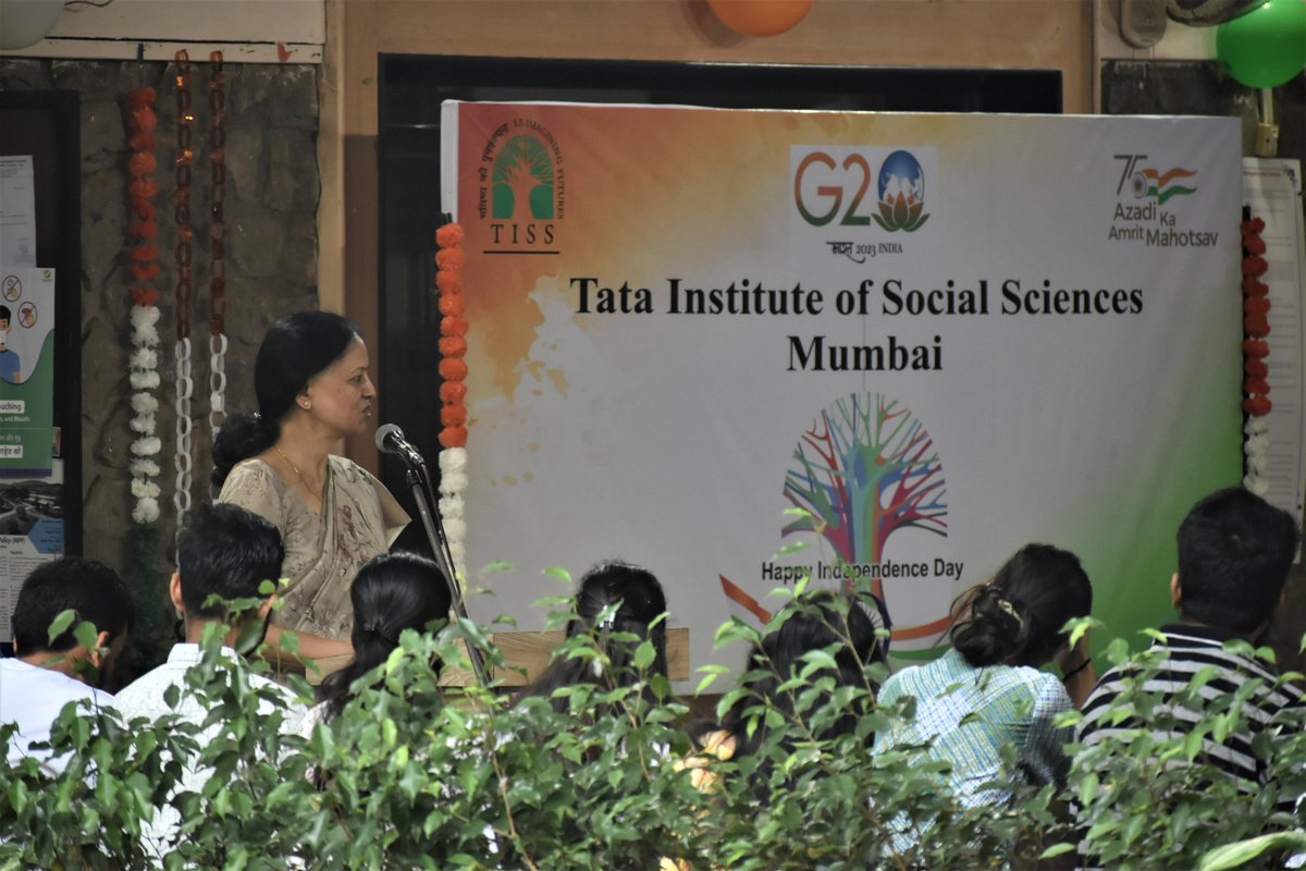 cete_tiss's tweet photo. Happy Independence Day from everyone at CETE, TISS! 
#tiss #harghartiranga  
Photo Credits:  Vikrant Harankhede https://t.co/xZ4QLkrj1w