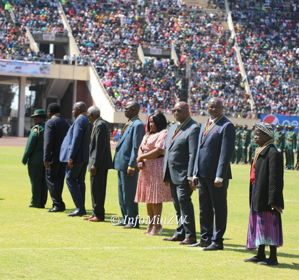 nickmangwana's tweet image. Notable recipients of the  Medals for include Cde Mike Bimha, Cde Pupurai Togarepi, Cde Lovemore Matuke and Cde Omega Hungwe.
#DefenceForcesDay2023