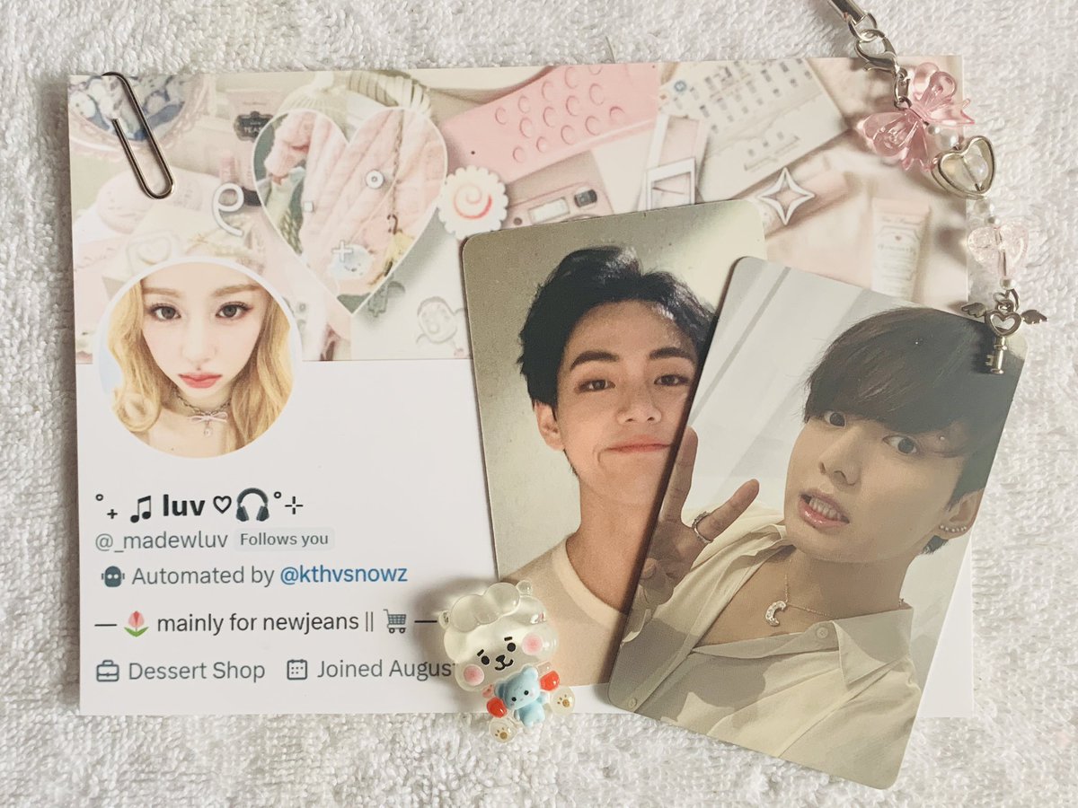 _madewluv's tweet photo. :¨·.·¨:
  `·. from: @i43velle ✨

ˏˋ°•*⁀➷ ꒰ 08.01.23 ꒱ #luvmails 

— thank you so much for letting me adopt proof koo and white shirt tae! they came home safe and tysm din po ulit for being patient w me💓 till our next transaction!🫶🏼

[ #ivellesellerngpogingpc ] https://t.co/C2oNCJGTWR