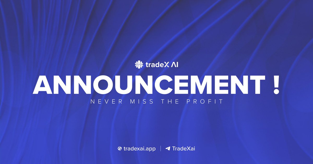 Be part of the future! – our Tradebot project is here to redefine how you trade. Join our community now and secure your spot by filling out the pre-registration form. Don't miss the chance to stay ahead in the crypto game! 🔥👨‍💻
 
🔖Form: docs.google.com/forms/d/e/1FAI…

#TradeX #TradeXAI