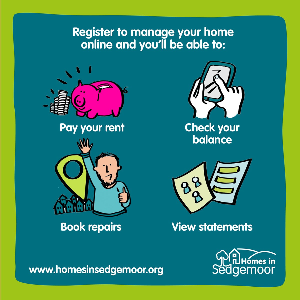 There are many ways you can manage your #home with us! 👩‍💻  It's now easier than ever to pay your #rent, check your balance, book #repairs, and view your statements #online 👍 

But don't just take our word for it, visit our #website and see for yourselves! 💻 #GoTeamHiS