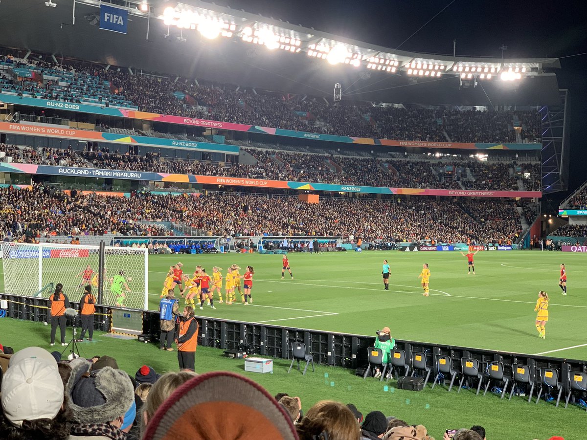 Great #FIFAWWC #Semifinal #Auckland Congrats Espana!