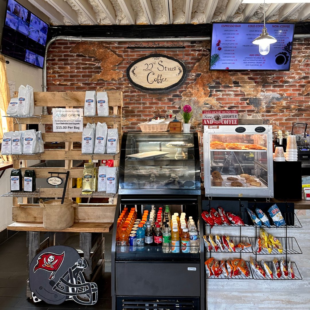 22ndStCoffee's tweet photo. Order up! We've got coffee classics, inventive specialty drinks, breakfast and lunch staples, and decadent pastries to satisfy your sweet tooth. Grab what you're craving today!

#22ndStreetCoffee #YborCoffee #TampaCoffee #IndieCoffeeShop #SupportLocalBusiness #Ybor #YborCity https://t.co/vgqGFIVWMG
