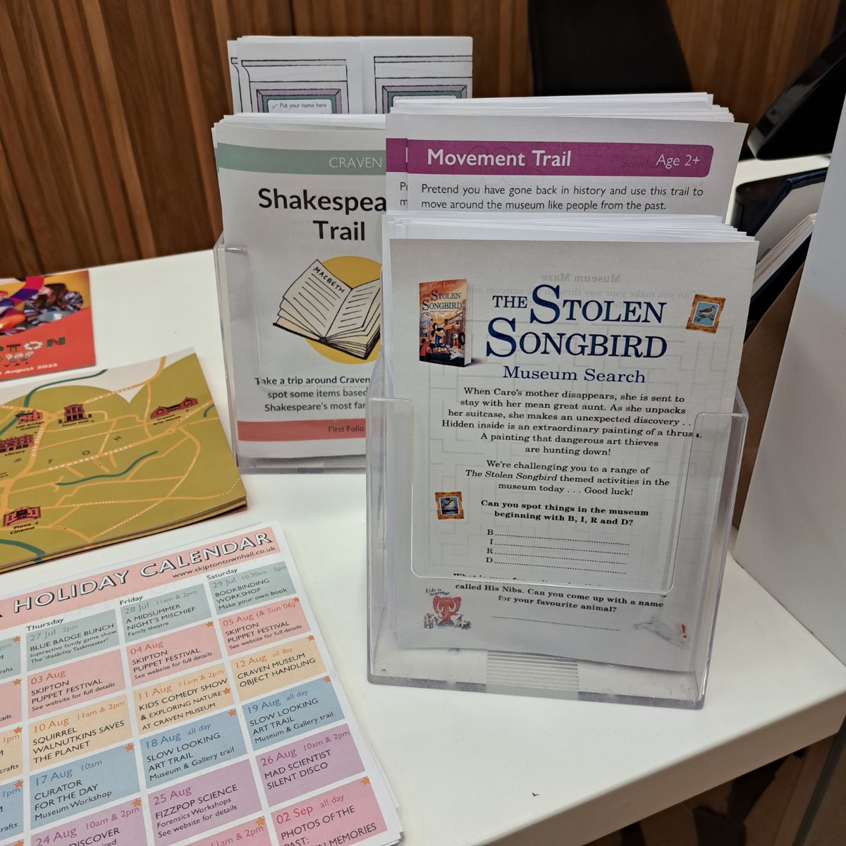 To celebrate the launch of the new children's book by @EagleJudith and @kim_geyer, we're holding a #TheStolenSongbird Museum Search at Craven Museum this August!

Grab an activity sheet when you visit to join in, you can also buy a copy of the book from our shop.

@kidsinmuseums