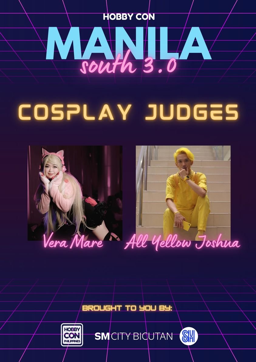 veramarecosplay's tweet photo. I'm going to judge Hobby Con's Cosplay Competition this Sunday, Aug 20th with All Yellow Joshua 🌟🌟🌟🌟 Hope to see yall there! #hobbycon2023 #hobbyconph #hobbyconphilippines #SMCityBicutan #SMMalls https://t.co/qJ9v6Lk0D0