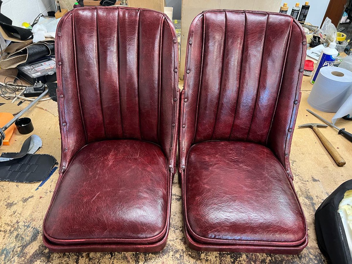 From small repairs to complete replacements we cover all aspects of vehicle seat upholstery. Our restorations include complete foam replacement and we use a variety of materials for seat retrims, from speciality leathers to vinyl. Looking for seat repairs? Give us a call.