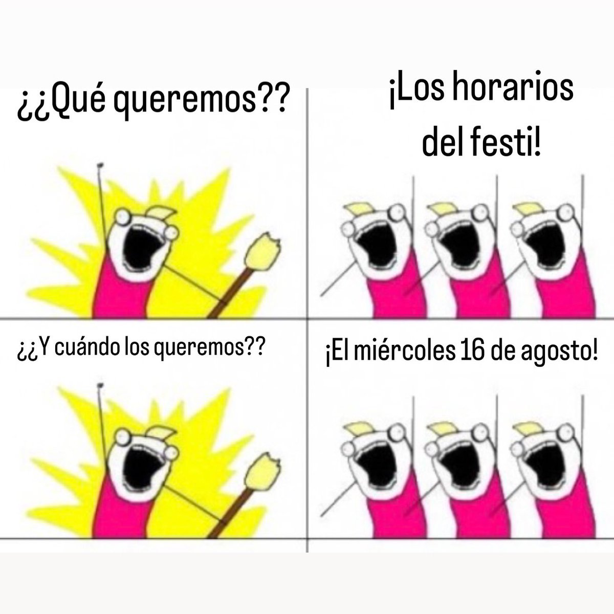 FestivalGigante's tweet photo. Somos todo oídos con vosotrxs, GIGANTES.

Mañana, horarios de actuaciones 😉 https://t.co/QKWGiBbfGc