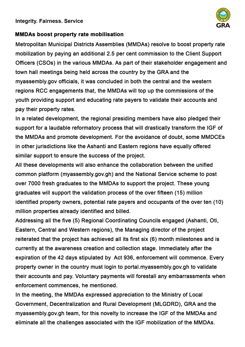 myAssembly.gov.gh tweet media